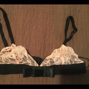 Black and pink Lace Bra size M/L